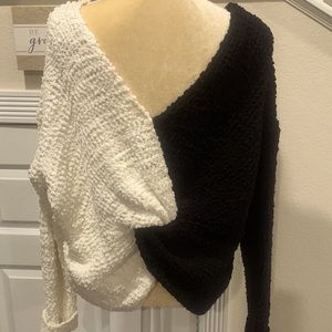 Black and Beige Women’s Sweater